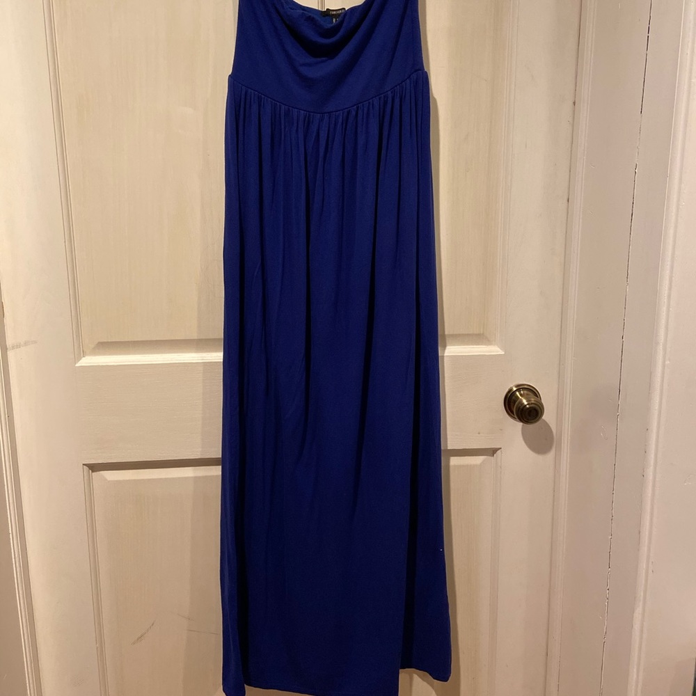 Strapless maxi dress